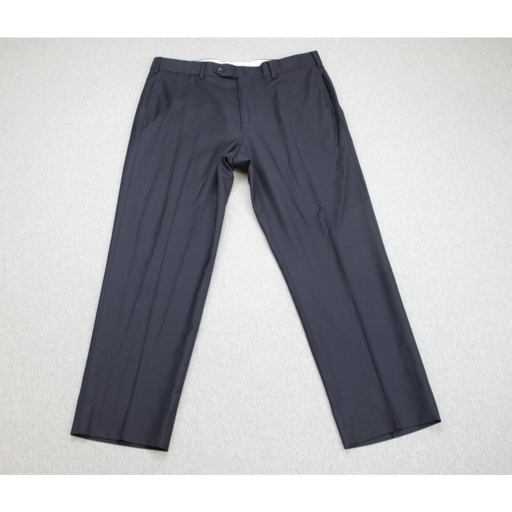 Brooks Brothers Pants Mens 34 Navy Blue 1818 Regent 100% Wool Dress
